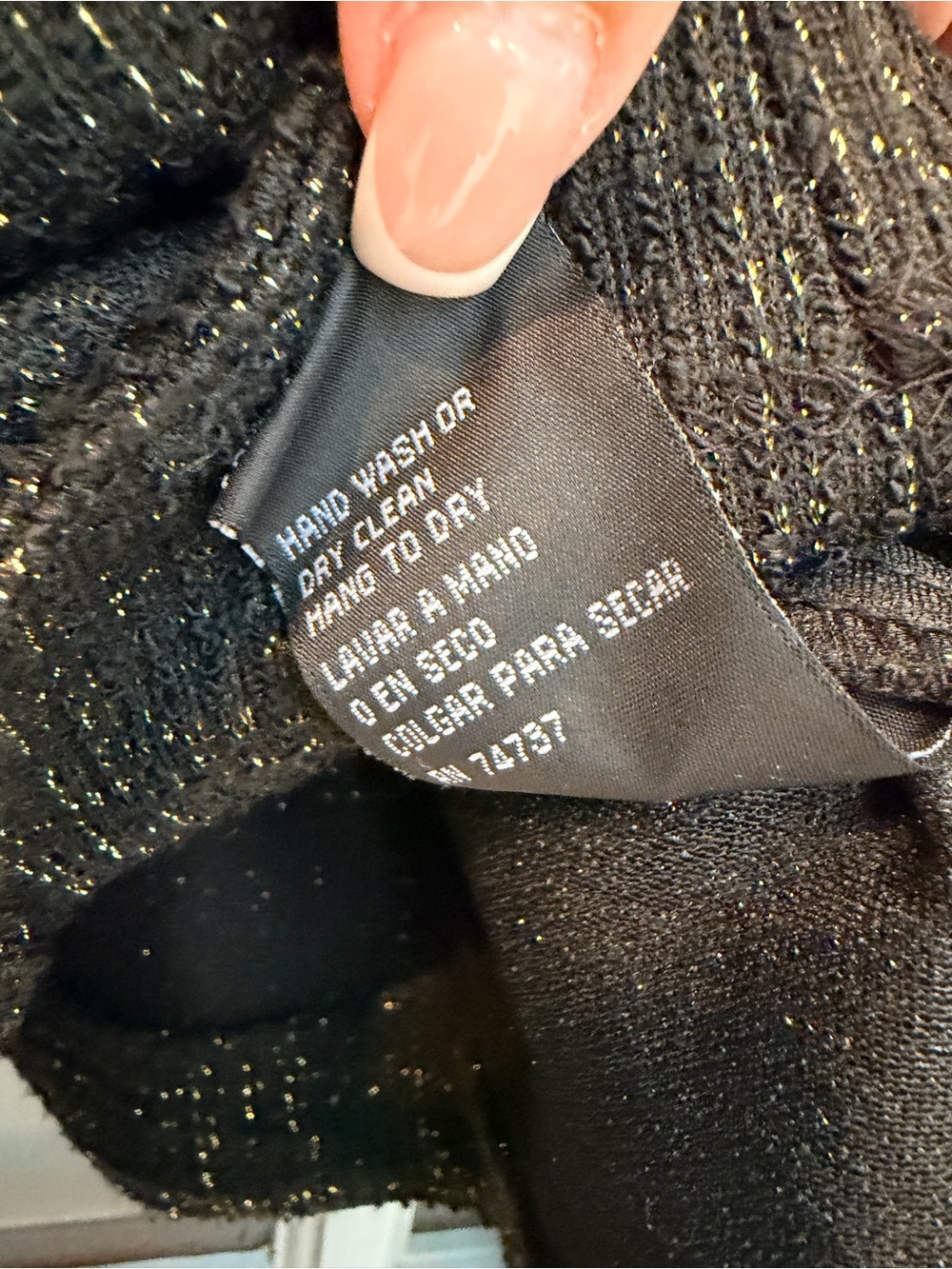 Shelby Rose New York Classic Black & Gold Tweed Blazer Jacket Size 10 Medium NWT - Picture 10 of 11